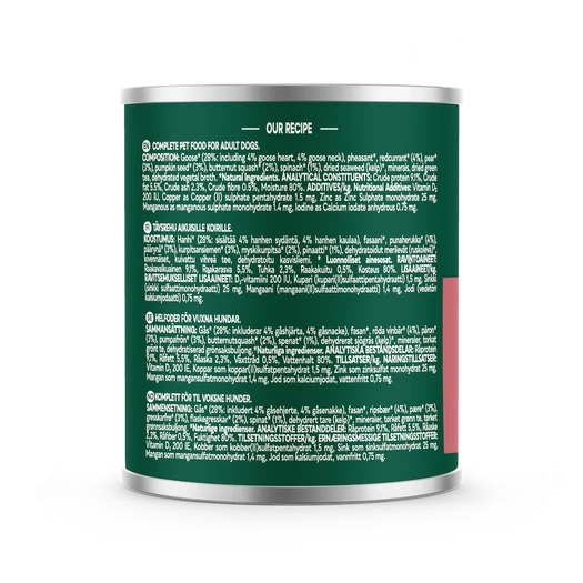 Natures Menu Country Hunter Pheasant/Goose 600g Wet Dog Food Natures Menu