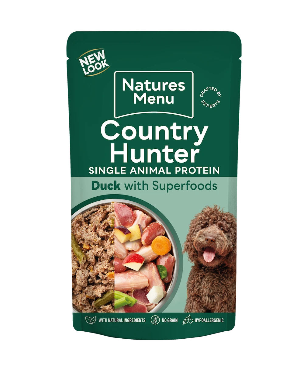 Natures Menu Country Hunter Duck Pouch 150g Wet Dog Food Natures Menu