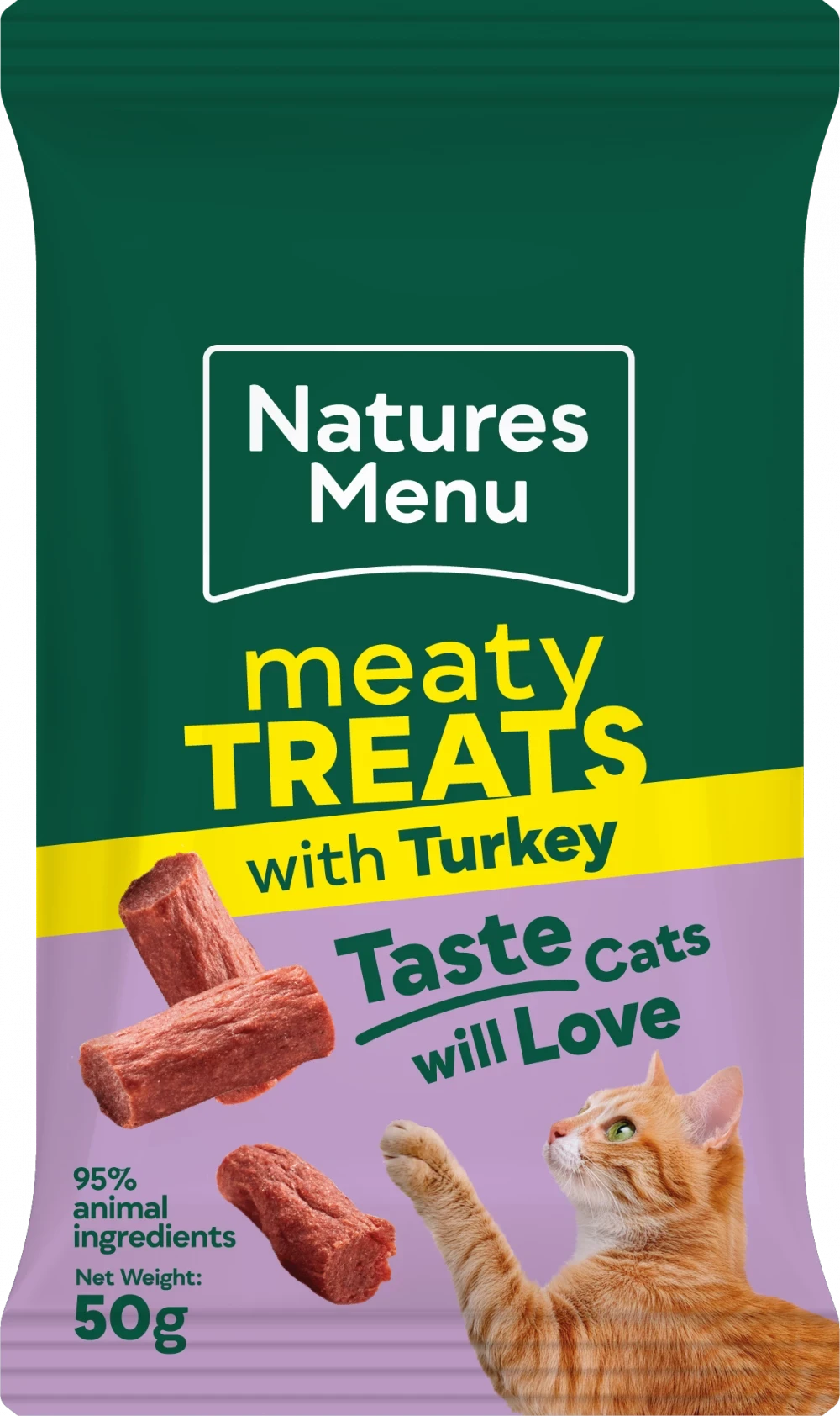 Natures Menu Meaty Cat Treats Turkey 50g Natures Menu
