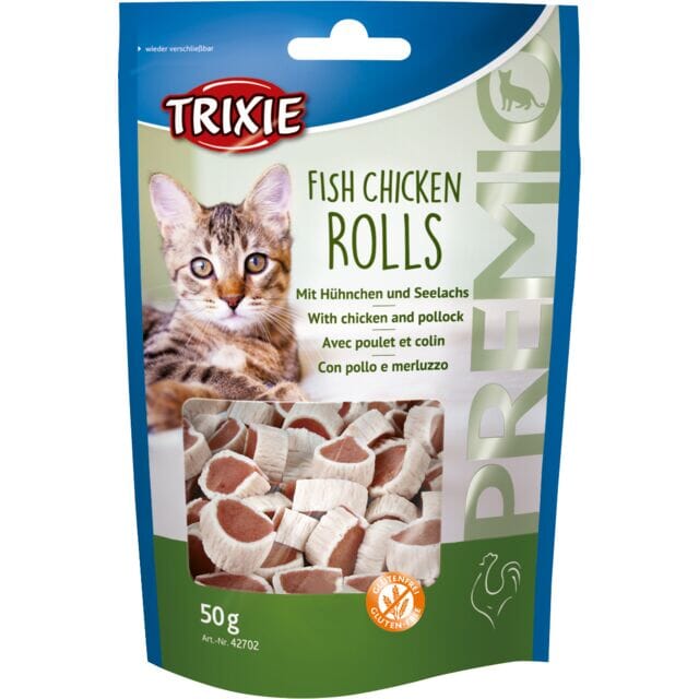 Trixie Premio Fish Chicken Rolls, chicken/pollock, 50 g Trixie