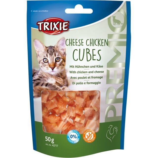Trixie Cat Premio Chicken/Cheese Cubes 50g Trixie