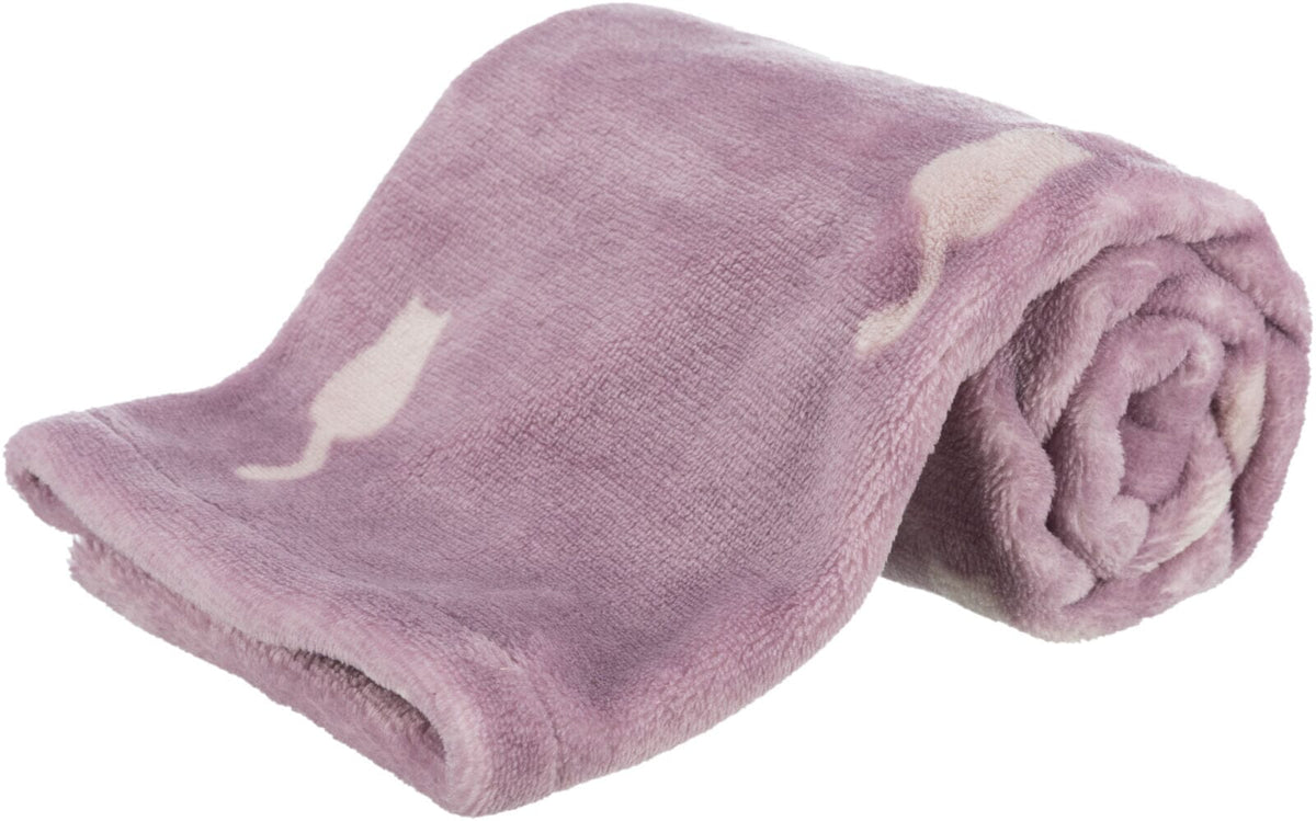 Trixie Lilly Soft Plush Cat Blanket Berry 70 x 50cm Cat Blankets Trixie