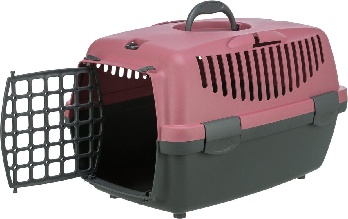 Trixie Capri 1 transport box, XS: 32 ? 31 ? 48 cm, dark grey/antique pink Pet Carriers TRIXIE