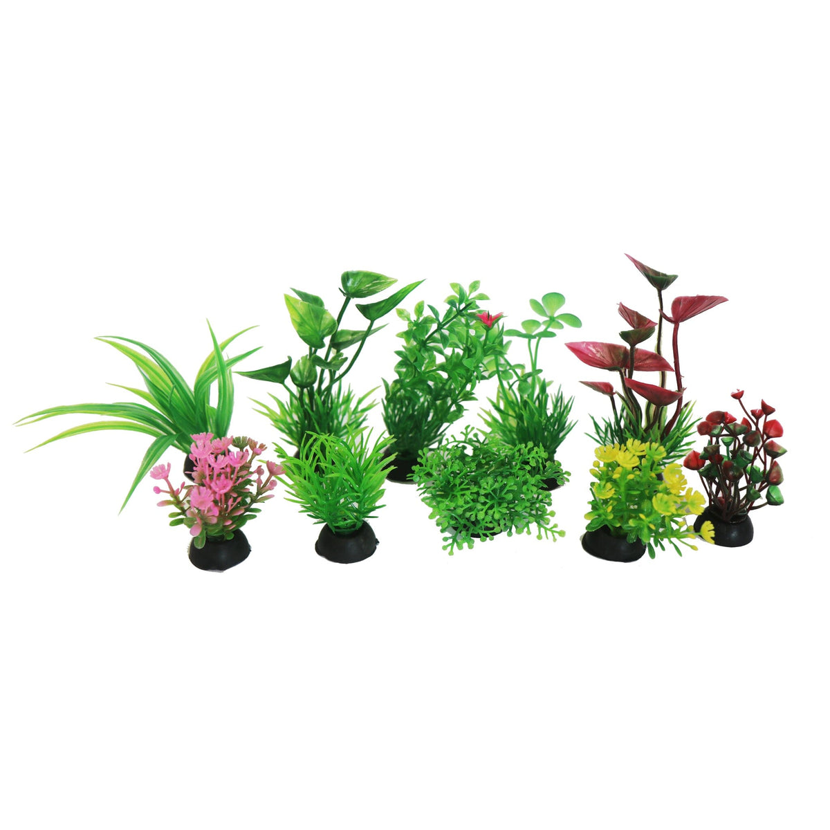 Betta Miniature Artificial Aquarium Plants – 10 Pack Aquarium Plants Betta
