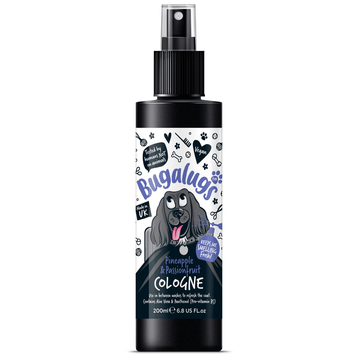 Bugalugs Pineapple & Passionfruit Dog Cologne 200ml Dog Grooming Bugalugs