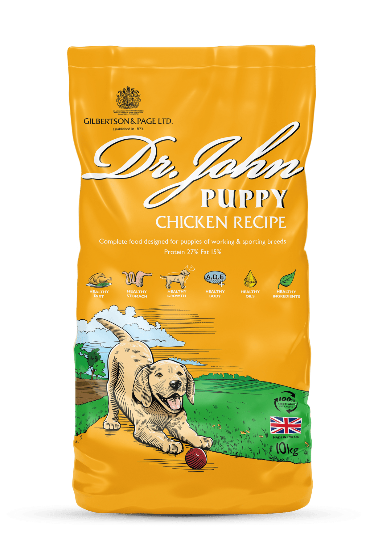 Dr John Puppy Chicken Complete Dry Puppy Food 10kg Dry Dog Food Dr John
