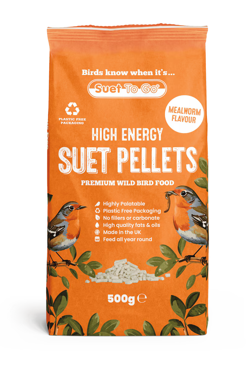 Suet To Go High Energy Suet Pellets Mealworm 500g Suet To Go