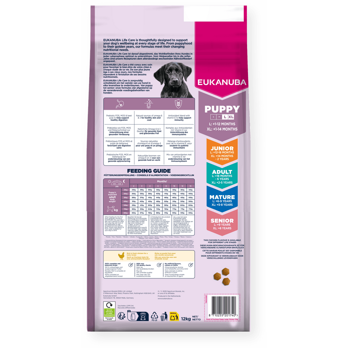 Eukanuba Puppy Large Breed Chicken Dry Dog Food 12kg Dry Dog Food Eukanuba