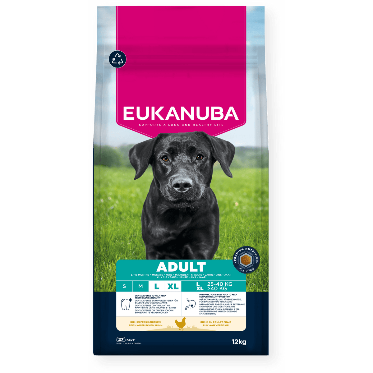 Eukanuba Active Adult Large Breed Chicken Dry Dog Food 12kg Dry Dog Food Eukanuba