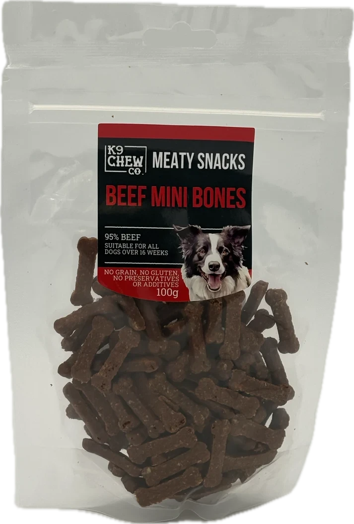 K9 Chew Co Beef Mini Bones 100g