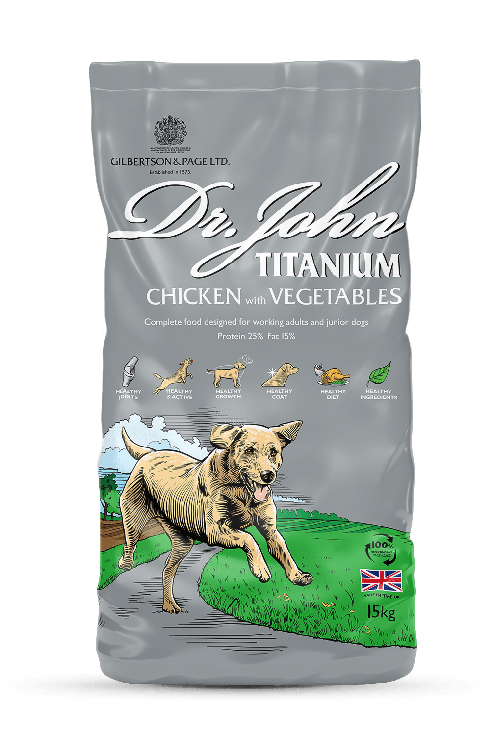 Dr John Titanium Chicken Dry Dog Food 15kg Dry Dog Food Dr John