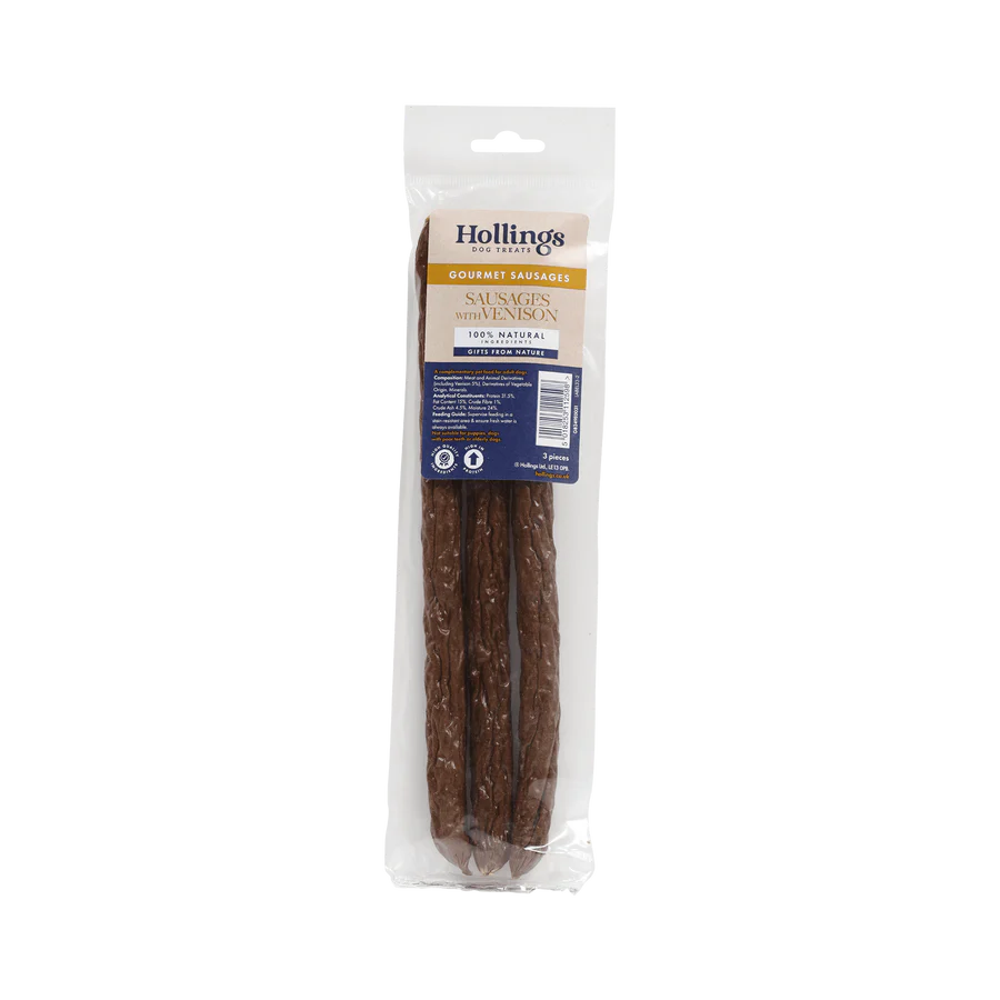 Hollings Venison Sausages 3 Pack Hollings