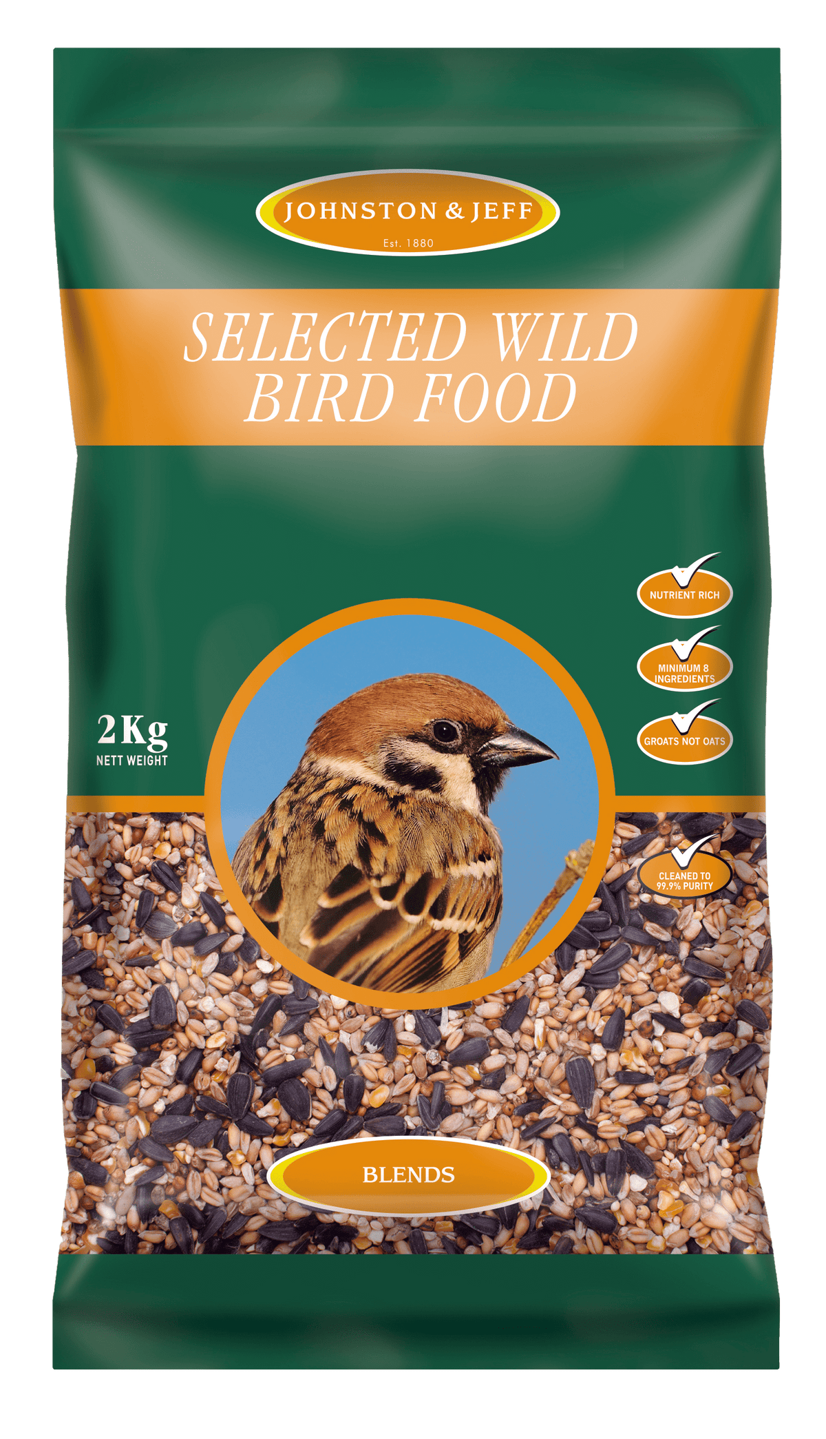 Johnston & Jeff Selected Wild Bird Food 2kg Wild Bird Food Johnston & Jeff