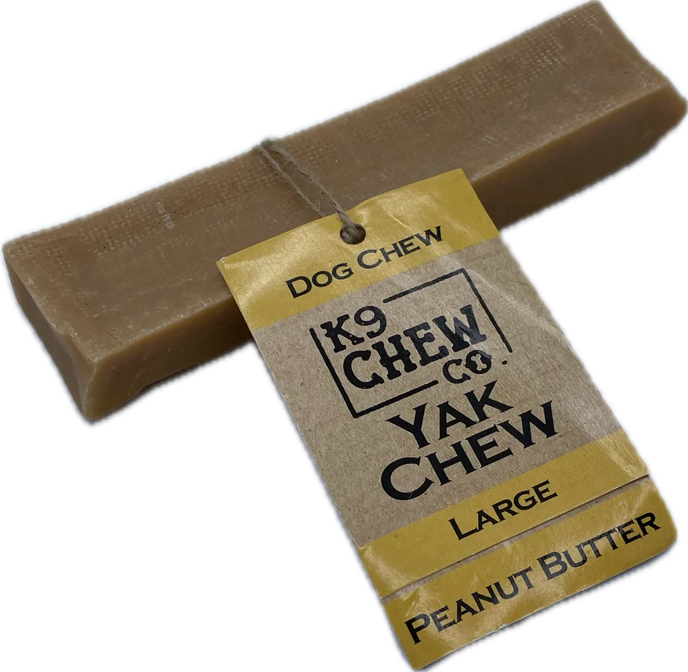 K9 Chew Company Yak Chew Peanut Butter Large K9 Chew