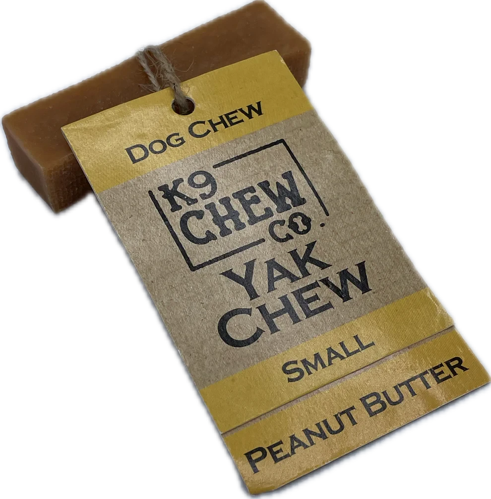 K9 Chew Company Yak Chew Peanut Butter Small K9 Chew