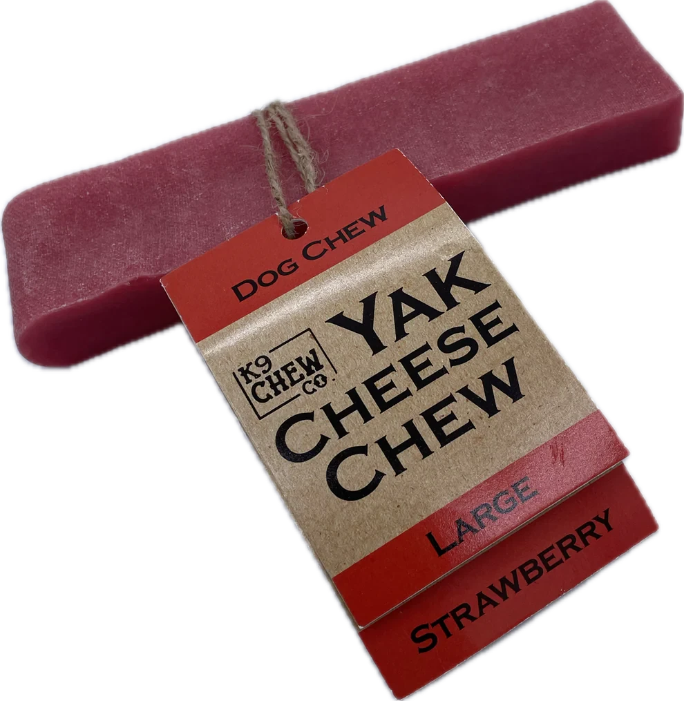 K9 Chew Company Yak Chew Strawberry Large K9 Chew