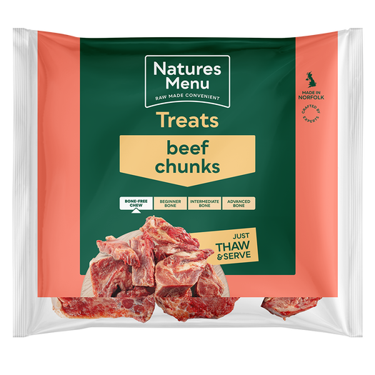 Natures Menu Beef Chunks 1kg Raw Dog Food Natures Menu