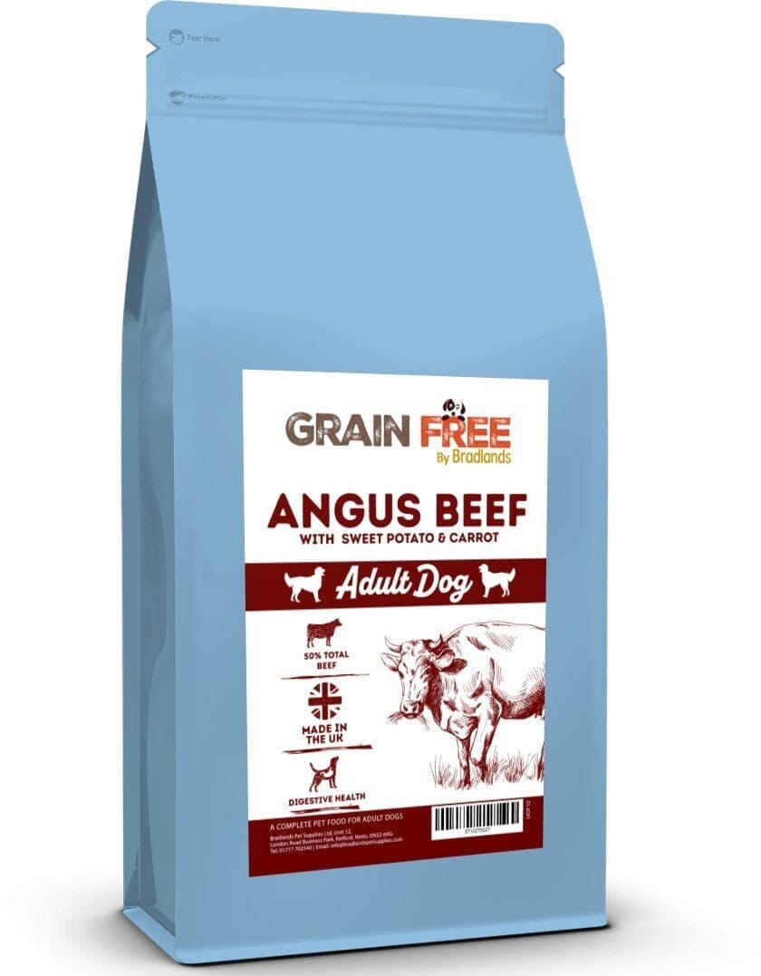 Bradlands Grain Free Adult Angus Beef 12kg Dry Dog Food Bradlands