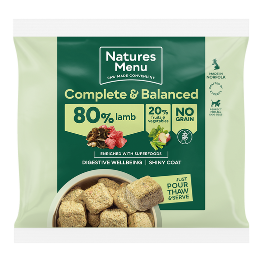 Natures Menu Country Hunter Nuggets Lamb/Veg 1kg Raw Dog Food Natures Menu