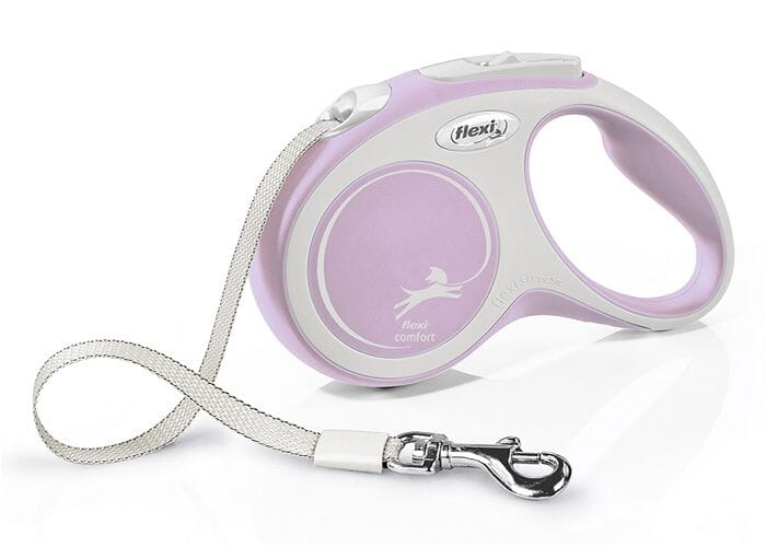 Flexi Comfort Tape Lead *Select Colour & Size* Flexi Pink Small 5M