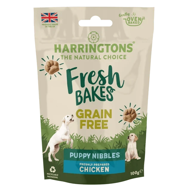 Harringtons Fresh Bakes Chicken & Yoghurt Puppy Nibbles 100g Dog Treats Harringtons