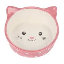 Happy Pet Polka Dot Cat Bowl - Pink Happy Pet