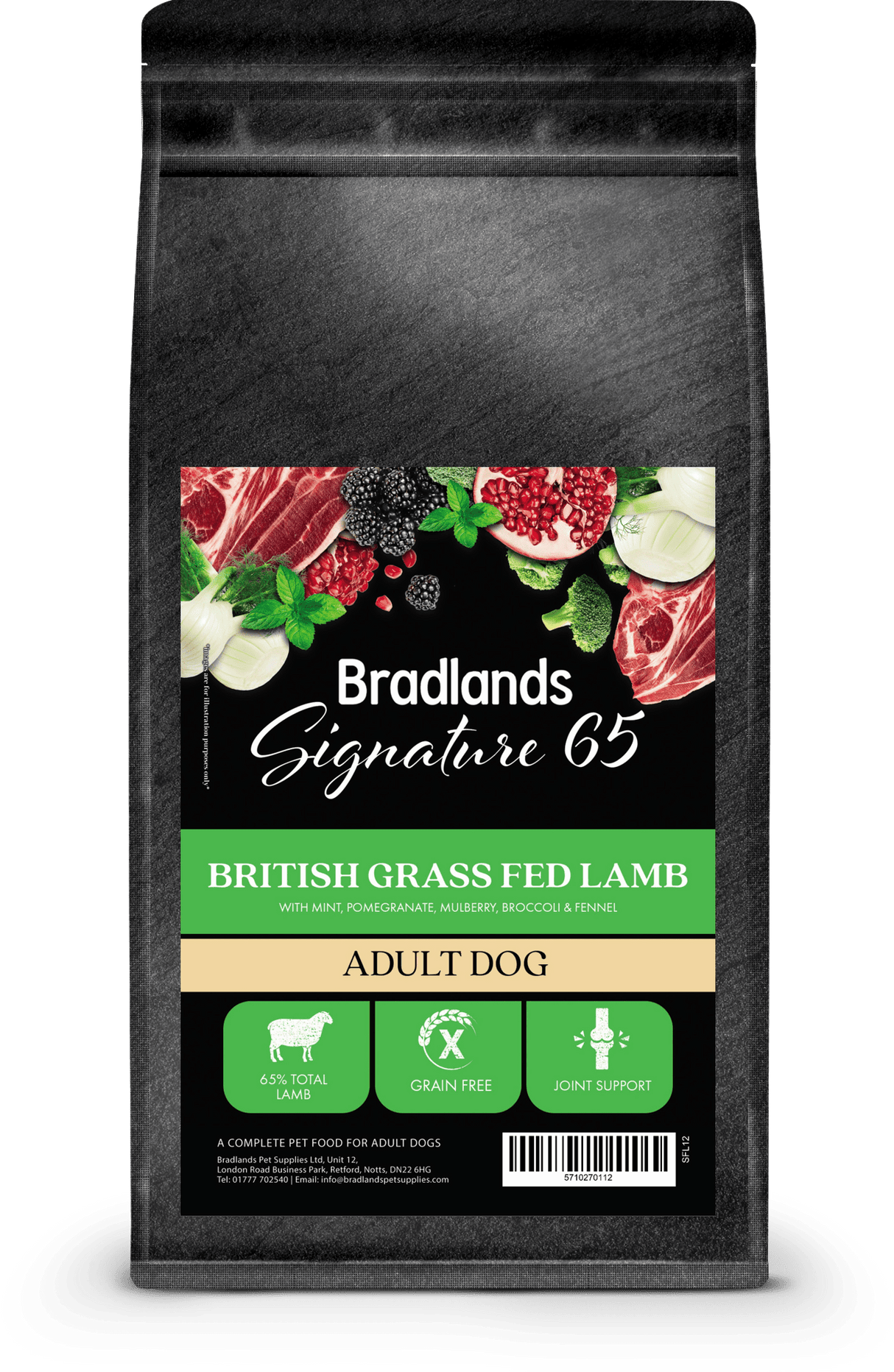 Bradlands Signature 65 Grass Fed Lamb 12kg Bradlands