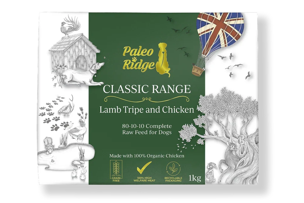 Paleo Lamb Tripe & Chicken Complete 1kg ❄ Raw Dog Food Paleo Ridge
