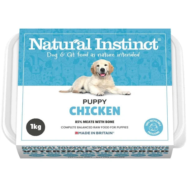 Natural Instinct 1KG Natural Puppy Raw Dog Food Natural Instinct
