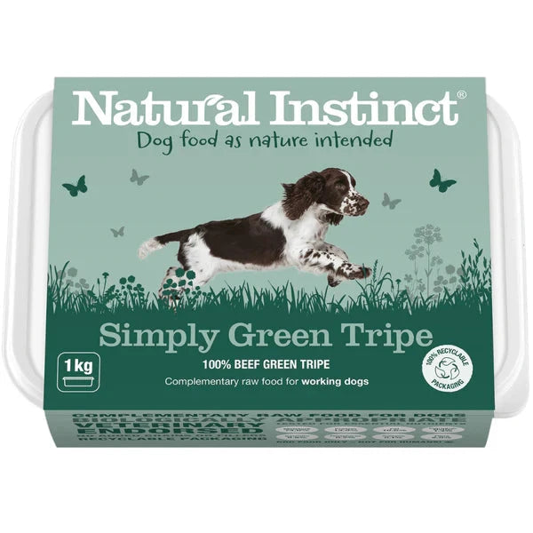 Natural Instinct Simply Green Tripe 1kg Natural Instinct