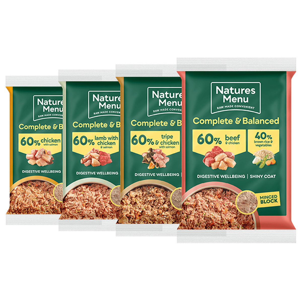 Natures Menu 60/40 Raw Dog Food Block Multipack 12 x 300g Raw Dog Food Natures Menu