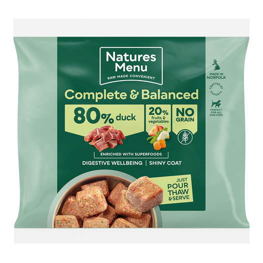 Nature Menu Country Hunter Duck 1kg Raw Dog Food Natures Menu