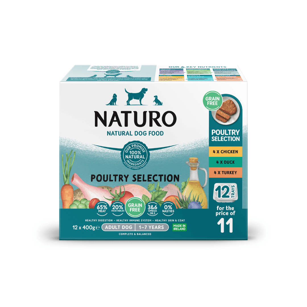 Naturo Grain Free Poultry Selection Wet Dog Food 12 x 400g Wet Dog Food Naturo
