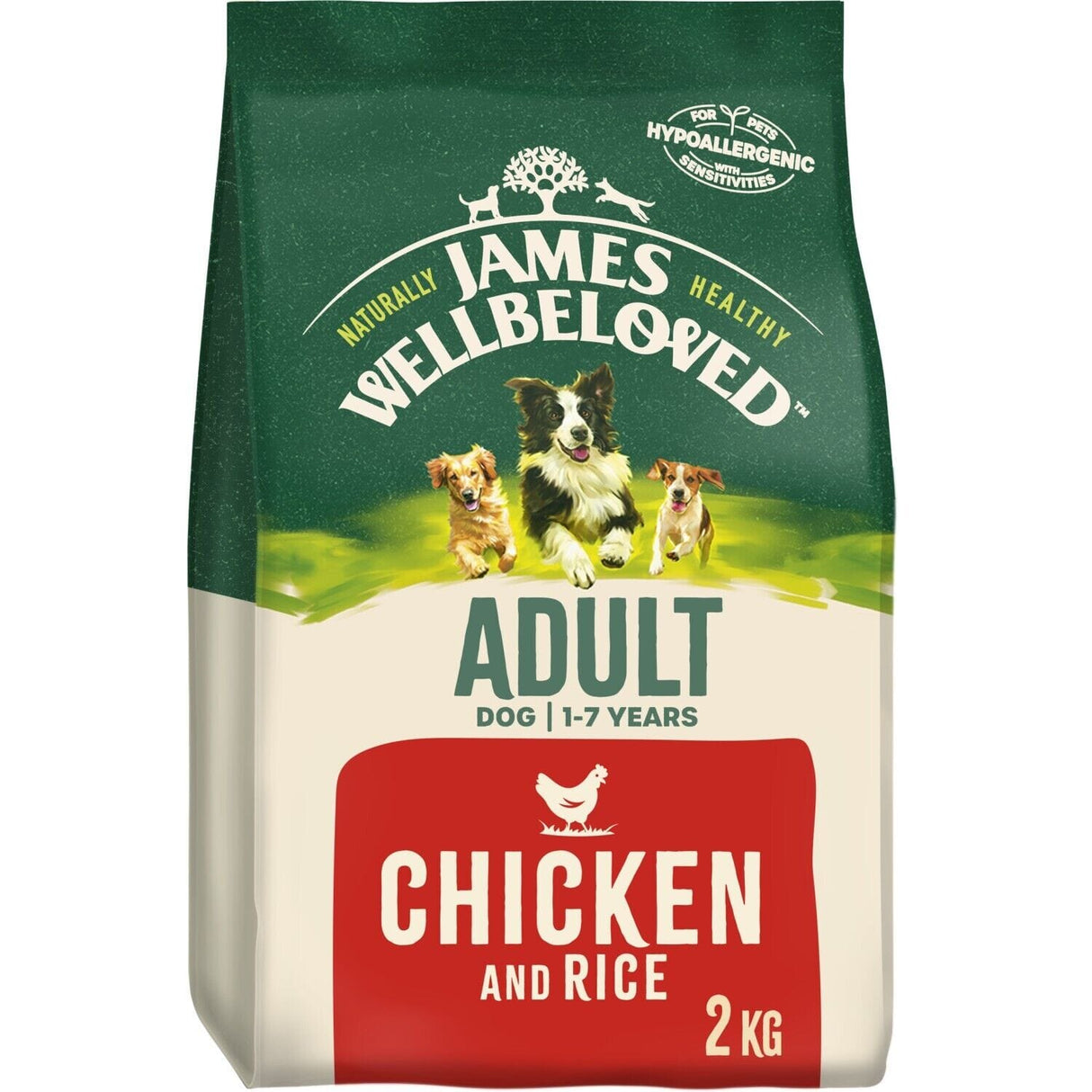 James Wellbeloved Chicken & Rice 2kg James Wellbeloved