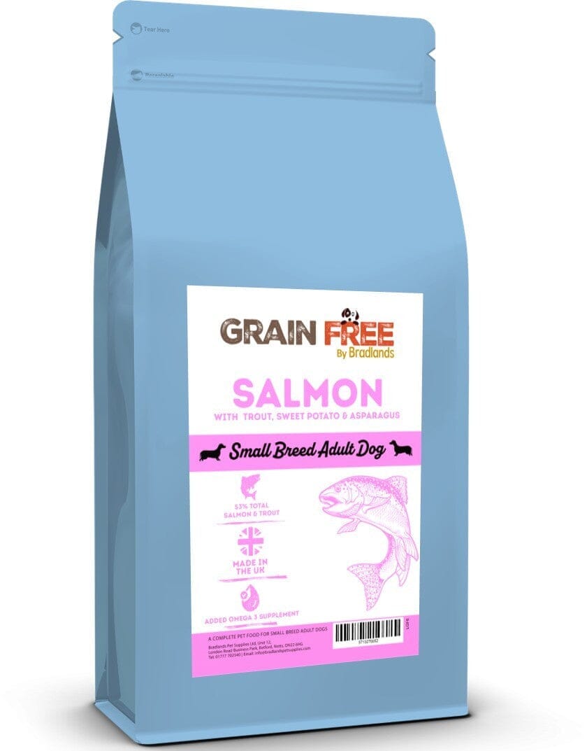 Bradlands Grain Free Small Breed Salmon/Trout 6kg Dry Dog Food Bradlands