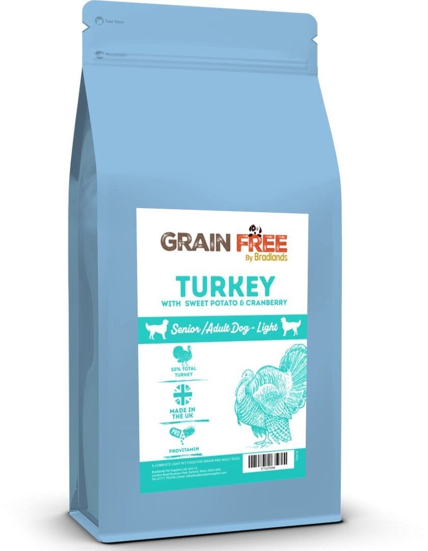 Bradlands Grain Free Turkey Light 12kg Dry Dog Food Bradlands