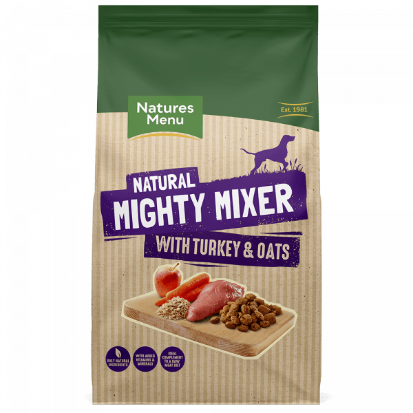 NM Mighty Mixer Turkey & Oats 2kg Dog Food Natures Menu