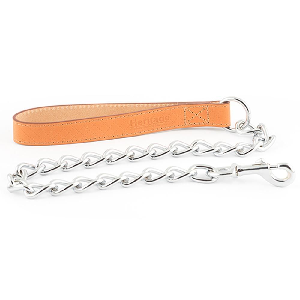 Ancol Chain Lead Tan 75-80cm Leads Ancol