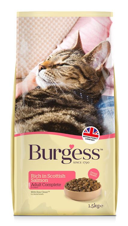 Burgess Salmon Cat 1.5kg Dry Cat Food Burgess