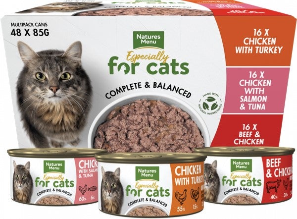Natures Menu Cat Can Multipack 48 x 85g Cat Foods Natures Menu