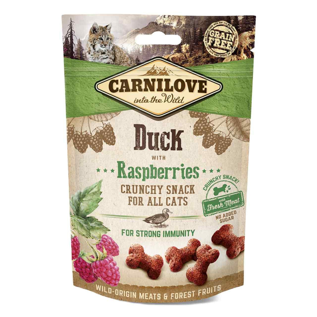 Carnilove Duck/Raspberry Cat Treats 50g Cat Treats Carnilove