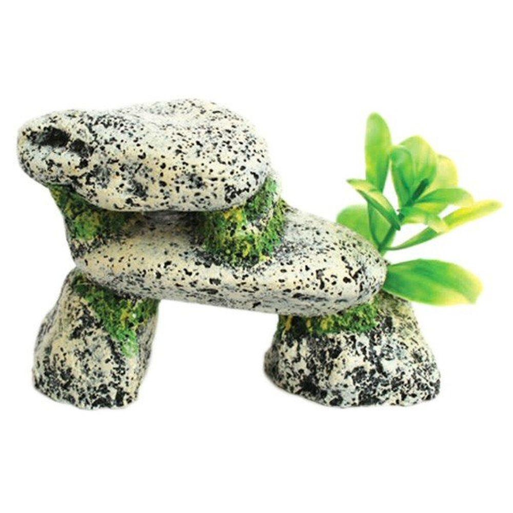 Betta Small Grey Stone Form MS214 Fish Ornaments Betta