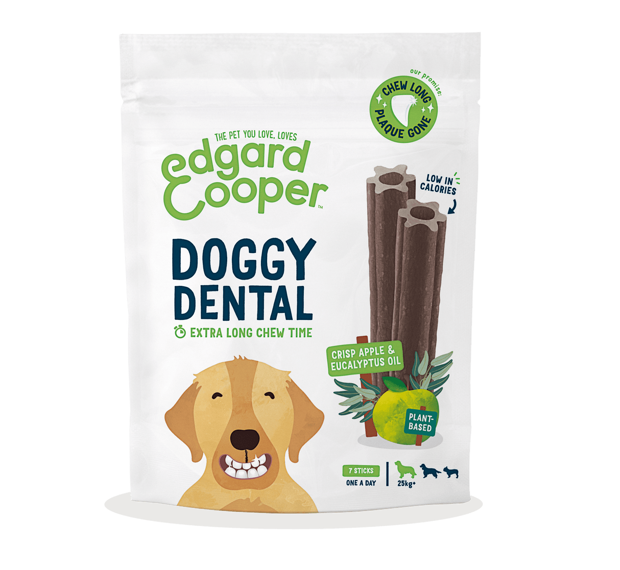 EC Dental Sticks Large Dog Apple Dog Treats Edgard Cooper