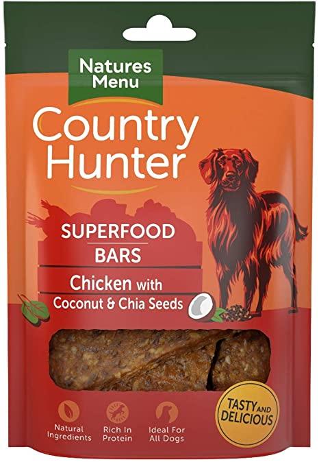 NM Country Hunter Superfood Bars Chicken Dog Treats Natures Menu