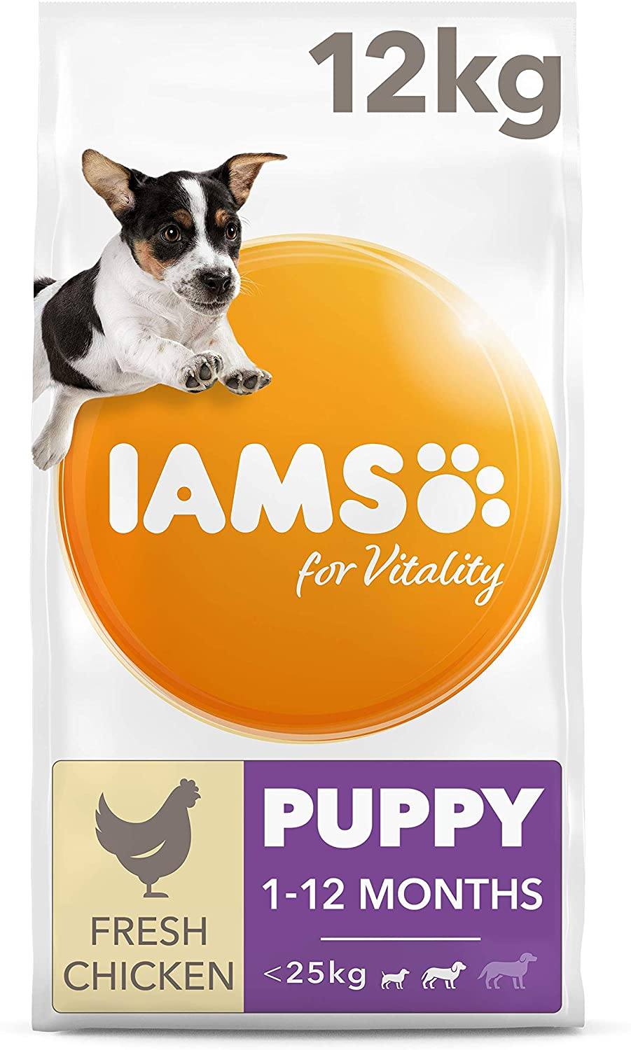 Iams Puppy Small/Medium 12kg Dry Dog Food Iams