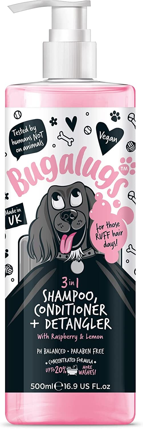 Bugalugs (3 in 1 RASPBERRY&LEMON) Shampoo 500ml Bugalugs