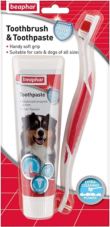 Beaphar Toothbrush/Paste Dog Treatments Beaphar