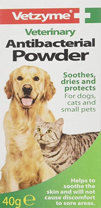 Vetzyme Antibacterial Powder Dog Treatments Vetzyme