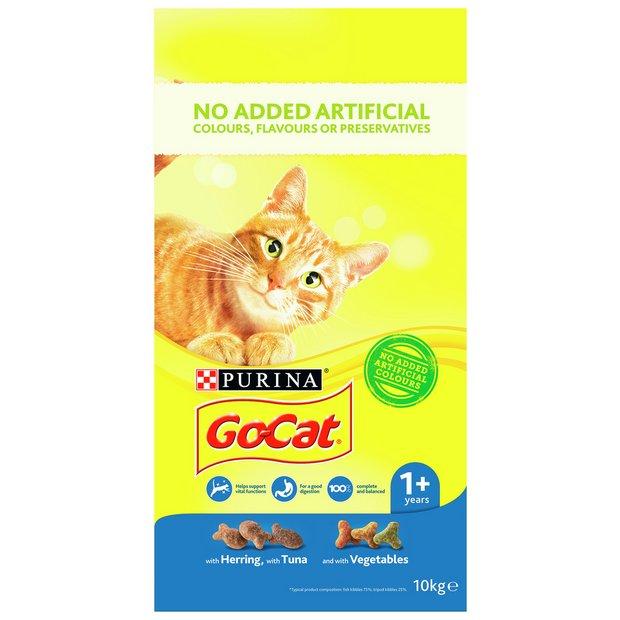 Go Cat Tuna/Herring/Veg 10kg Dry Cat Food Go Cat