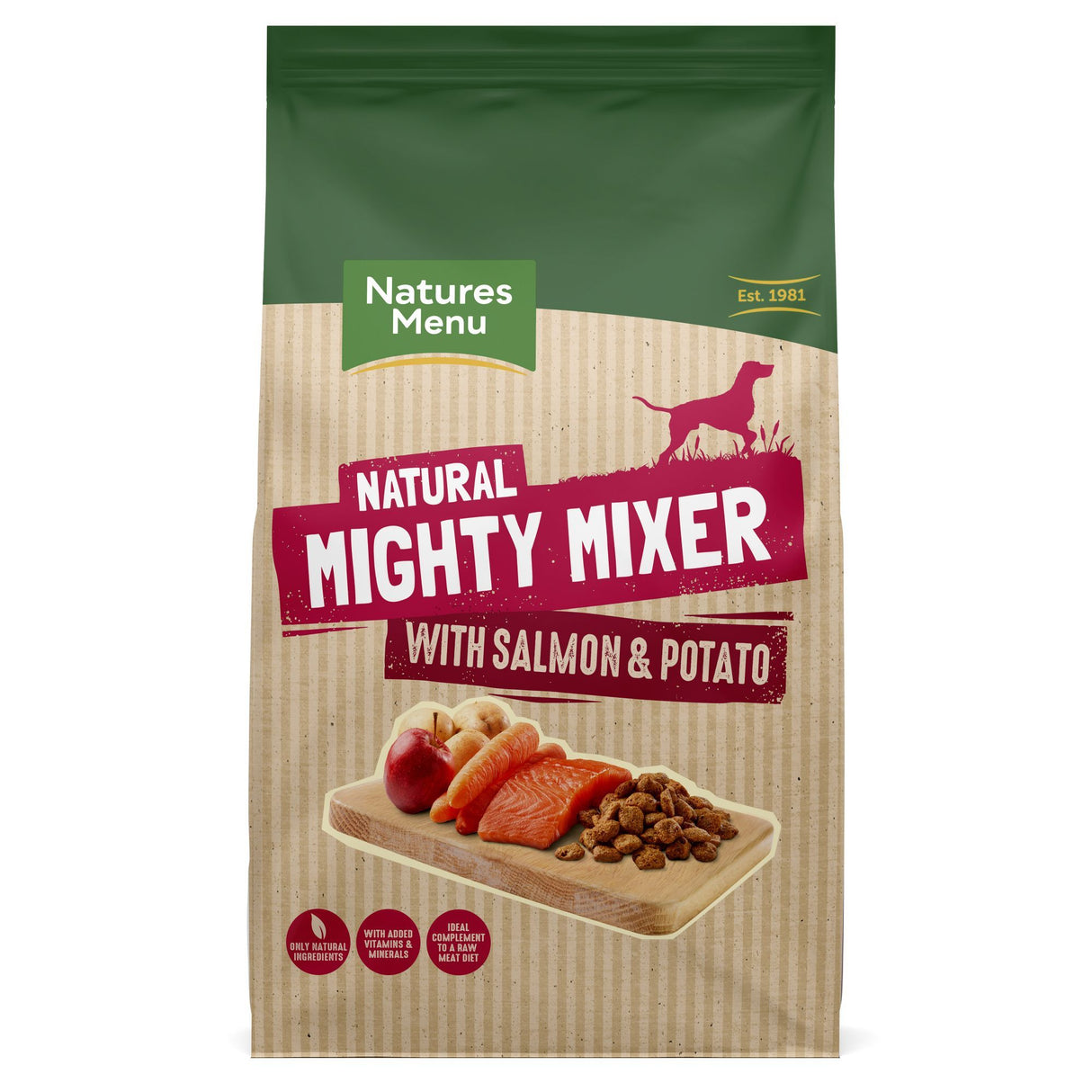 NM Mighty Mixer Salmon & Potato 2kg Dog Food Natures Menu